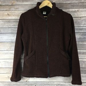 Prana Rust Brown Zip Up Jacket W/ Pockets Size S